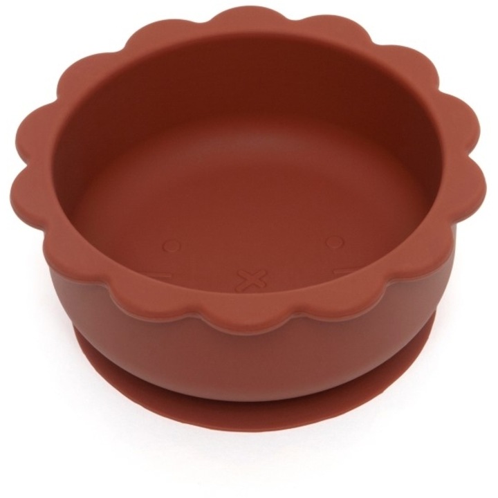 Bol din silicon Petit Monkey argila coapta, articole hranire bebelusi