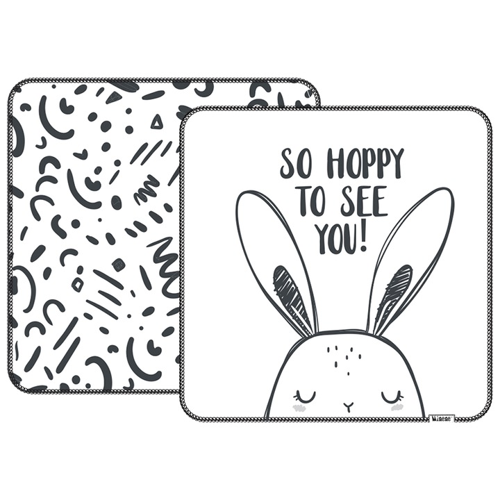 Prosop de baie copii, Minene, alb/negru