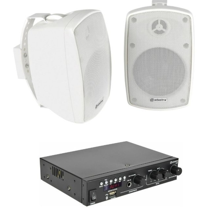 Set boxe Adastra Smart Pack Outdoor2, A200, 2 echipamente, alb