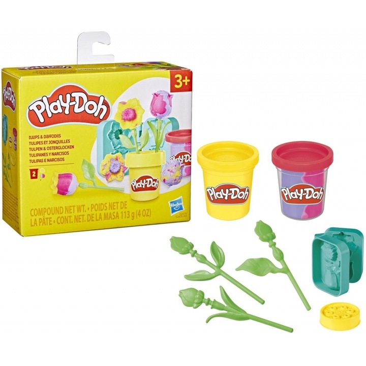 Hasbro Play-Doh modelőanyag: Kis virágok - Tulipánok és Nárciszok