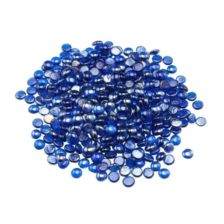 Pietre de Sticla pentru Semineu, VEVOR, sticla de foc 10 LBS (4,54 kg), 3/4-inch (1,9 cm), albastru cobalt