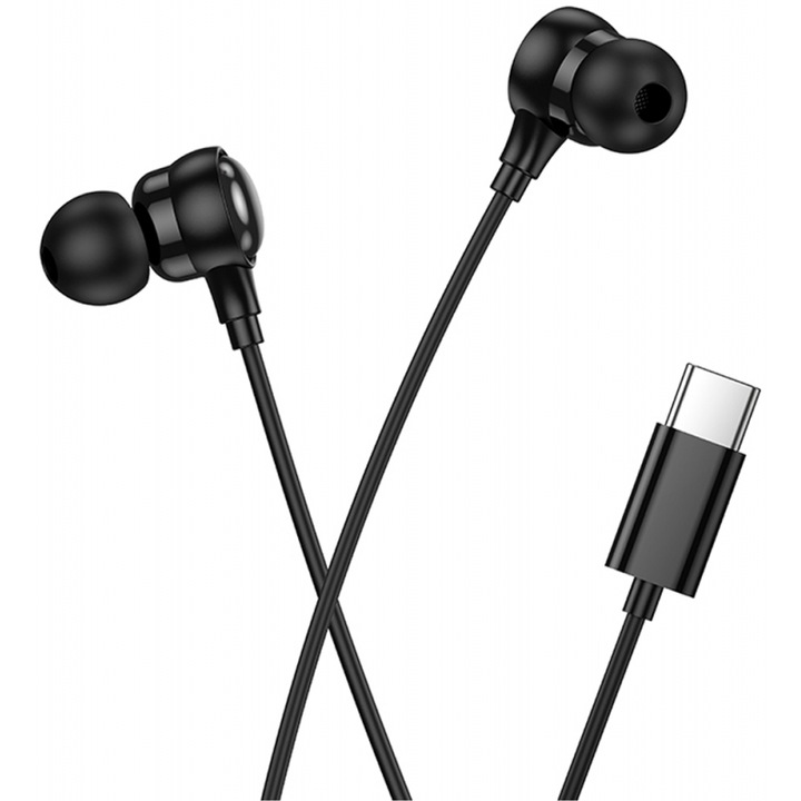 Casti cu fir Hoco M116 Stereo USB-C cu microfon 1.2m