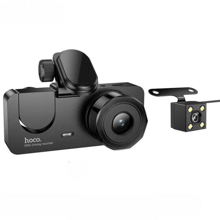 Camera auto DVR Hoco DI63 Universe 720p HD, 150mAh, unghi larg, 2"