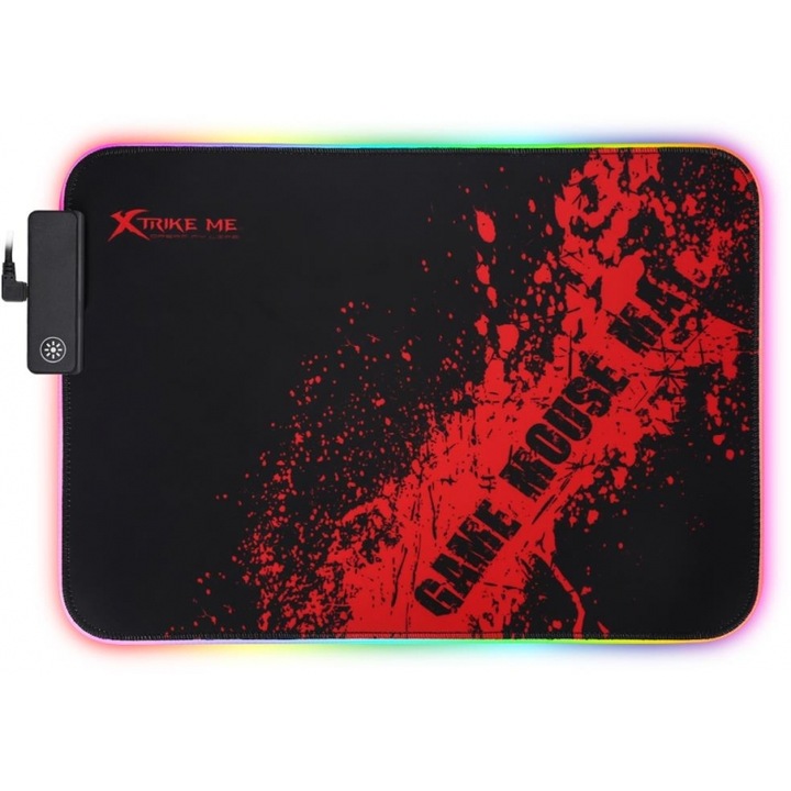 Mousepad XTRIKE-ME MP-602, iluminare de fundal, 350x250 mm