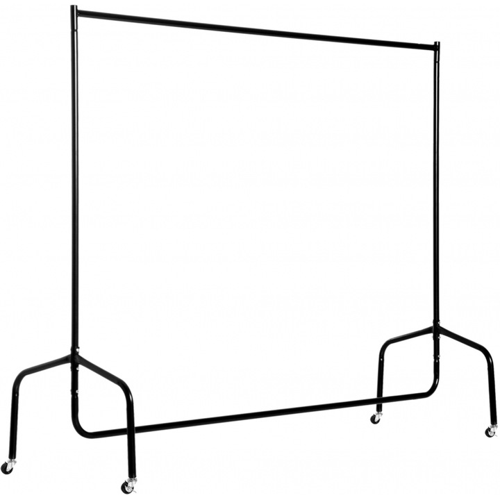 HOMCOM ruhaállvány, 150x60x170cm, fekete