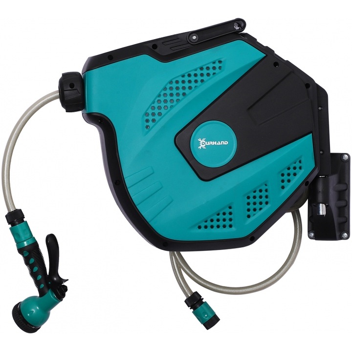 Suport pentru furun cu tambur rotativ, Durhand, 180, antoche la -5-45 C, plastic, verde + negru, 15 m