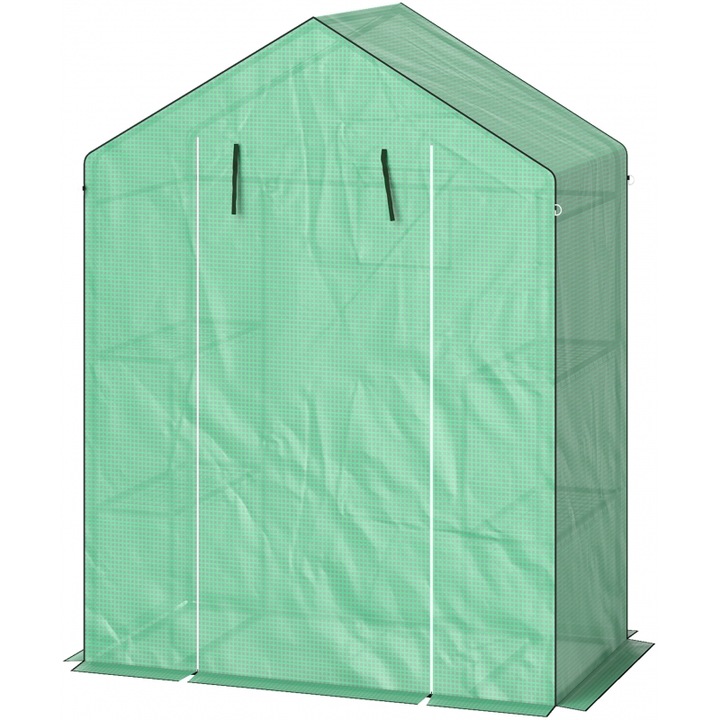 Mini sera Outsunny, 143x74x190cm, verde