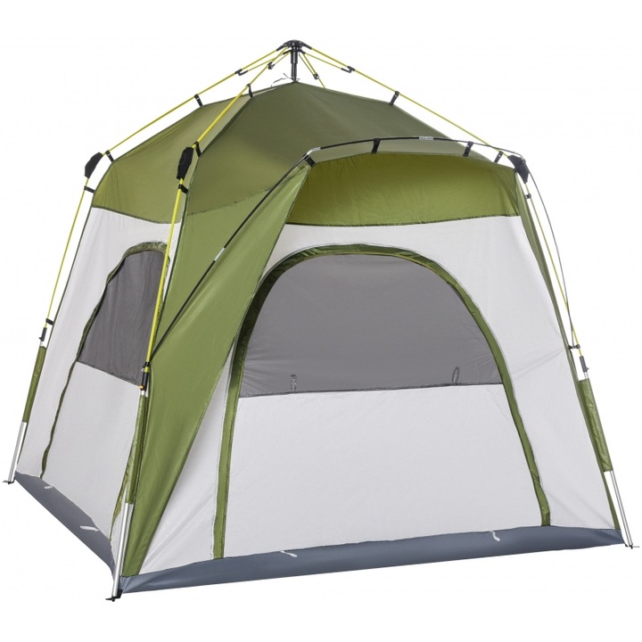 Cort gradina Outsunny, 240x240x199cm, verde+negru