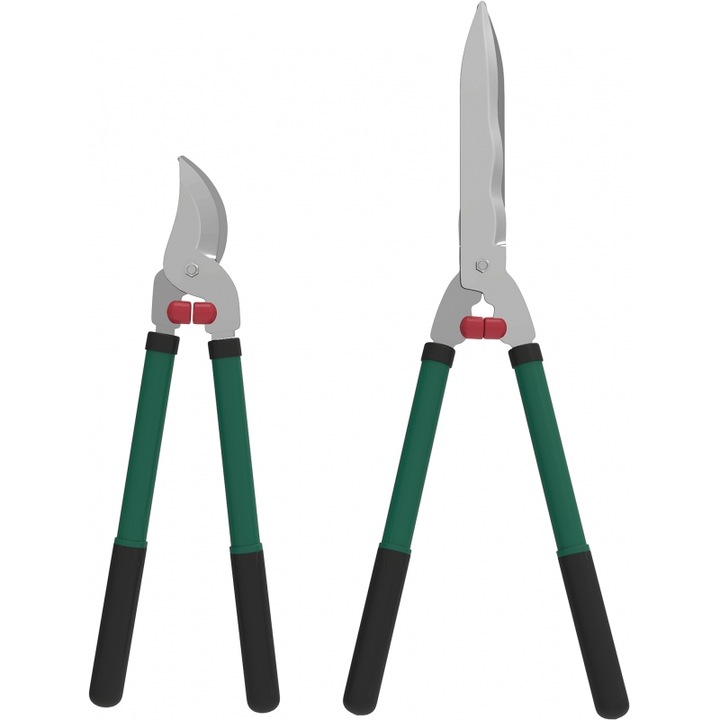 Set foarfeci gradinarit Outsunny 2 temachion, 40 cm, cu lame metalice, cu anticolletice