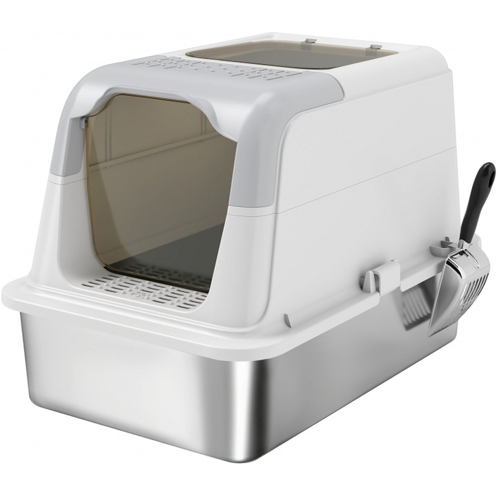 Litiera PawHut cu capac, 7 kg, dimensiuni compacte