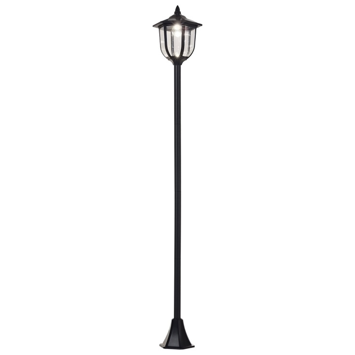 Lampa solara, Eliakos, 177cm, 30/60 Lumen, negru