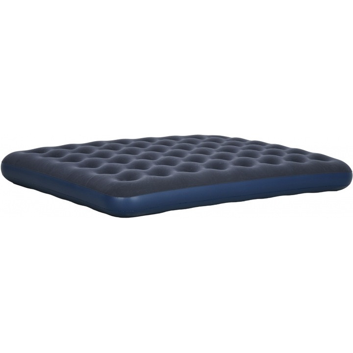 Saltea camping Outsunny, 203x152x22cm, moale, rezistenta, albastru inchis