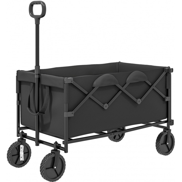 Carucior de transport Outsunny 100 kg, negru