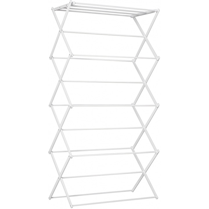 Uscator rufe, HOMCOM, 8 etaje, metalic, plastic, 74x35x144cm