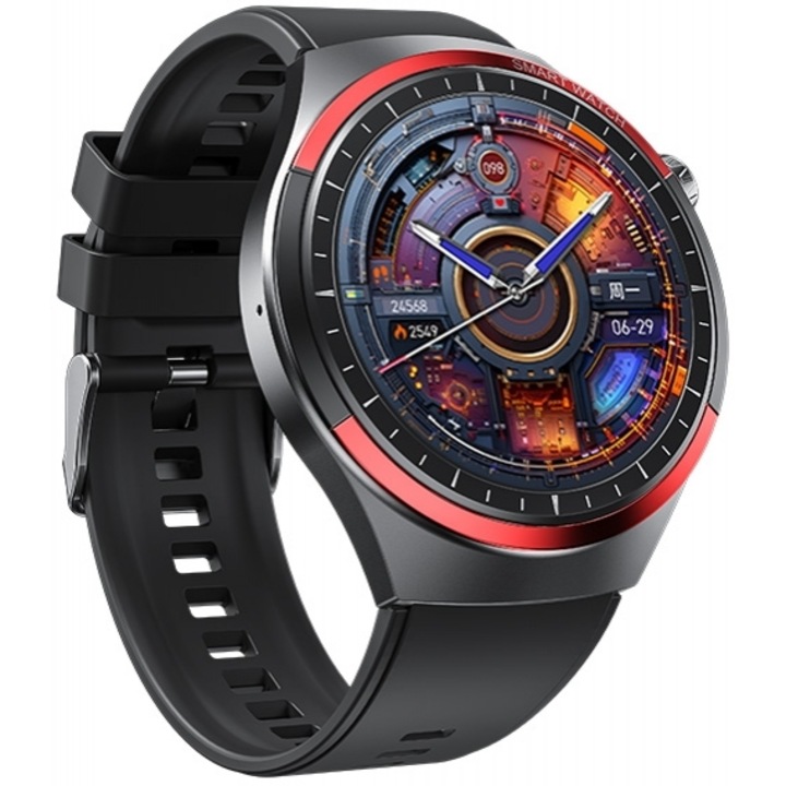 Smartwatch WK WH-05, negru/rosu