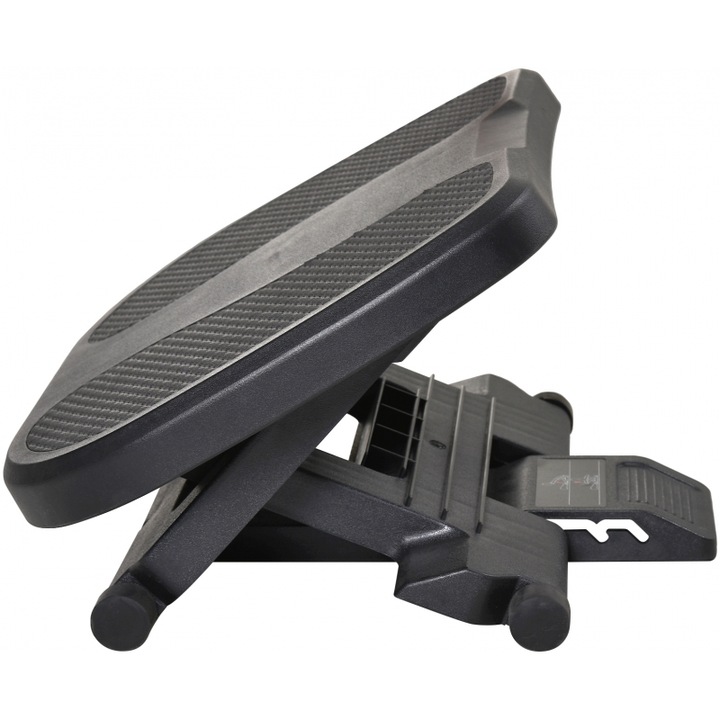 HOMCOM, ergonomikus lábtartó, fekete