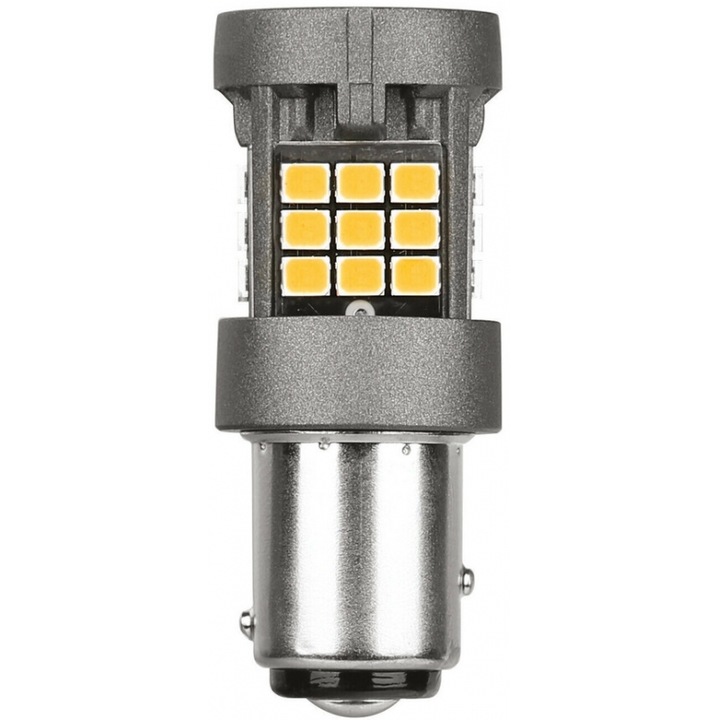 Bec auto Lampa P21/5W 12/24V BAY15d 3040/580+2290/550lm Portocalie, set 1 buc.