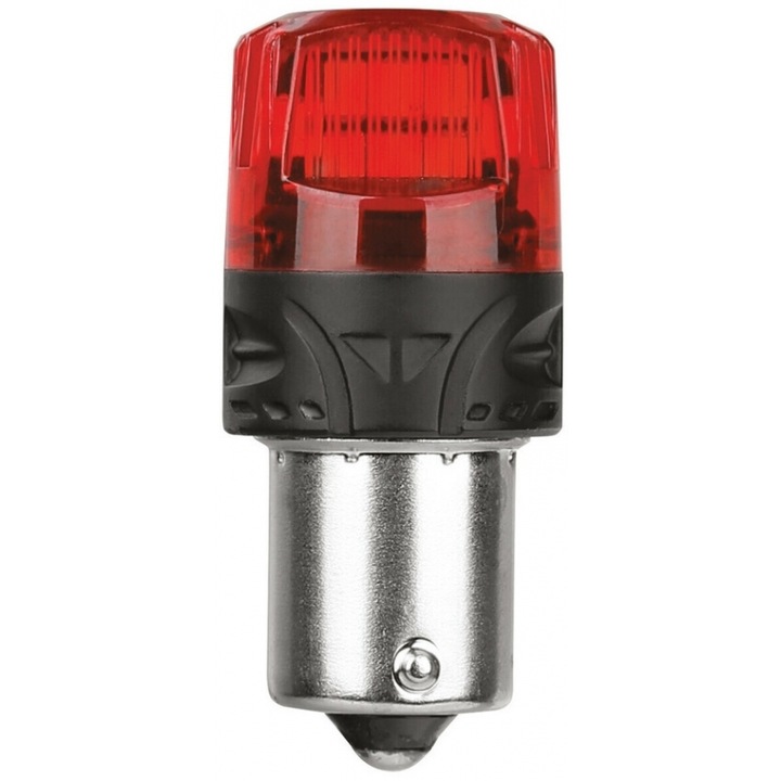 Bec, Lampa PR21W 24V LED Can-Bus, 80/40lm, rosu, set 2 buc