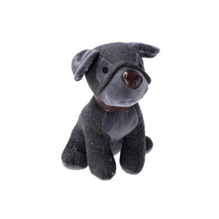 Opritor usa sub forma de caine, 19x18x24 cm, gri inchis