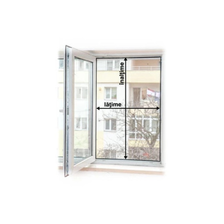 Plasa Plisse 700 x 1880 alb