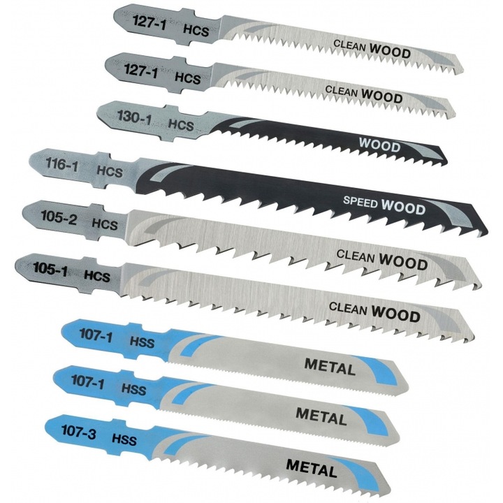 Set lama segas 10 teme pentru metal si lemn, accesorii fierastraie electrice