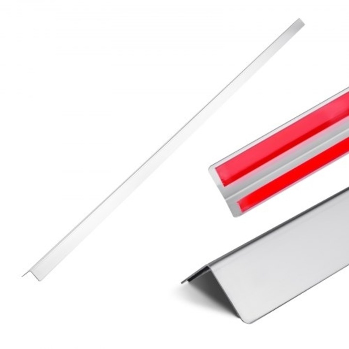 Set 10 protectii de colt de perete, inox, 38x38x2436mm, cu Banda 3m, VEVOR