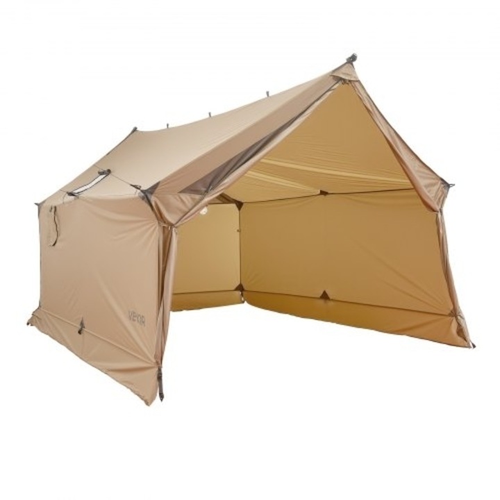 Cort camping VEVOR pentru 2 persoane, cu termostat, impermeabil, 4 sezoane, dimensiuni 210x150x110cm