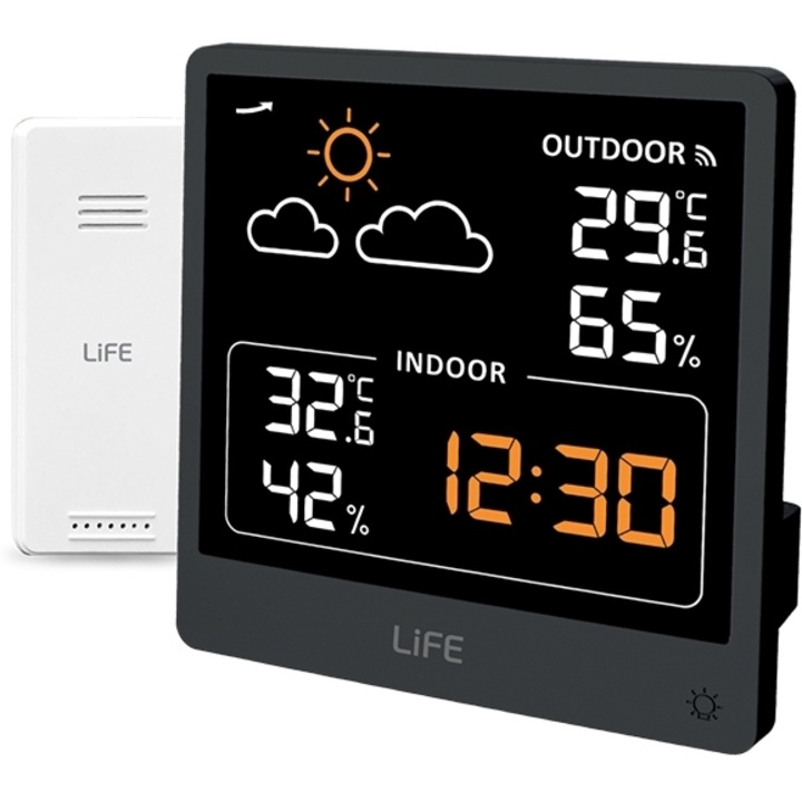 Statie meteorologica, LIFE, Senzor extern wireless/ceas