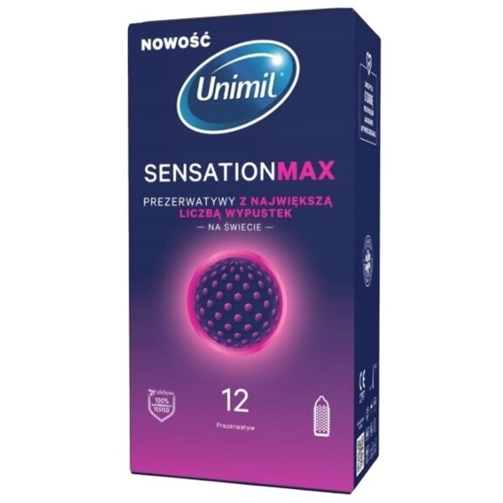 Prezervative Unimil Sensation Max set 12 bucati