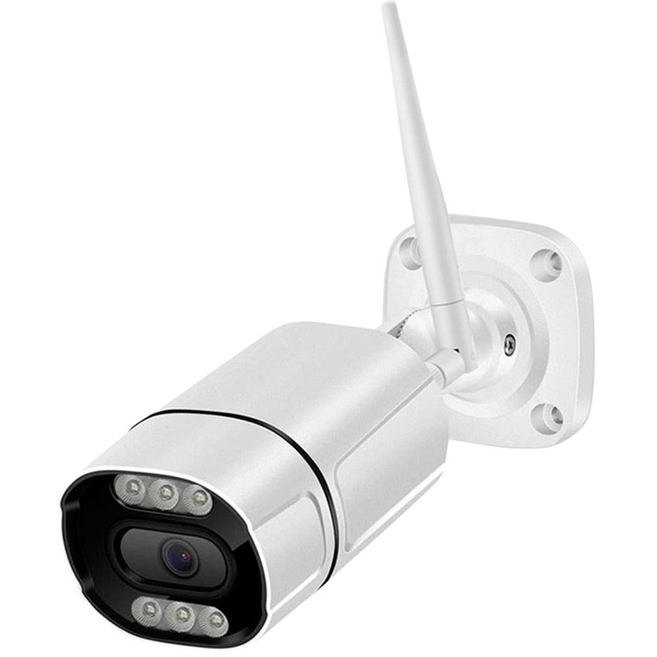 Camera de supraveghere, 1TECH, IP, Wi-Fi, 4MP, CMOS progresiv 1/2.7", Alb
