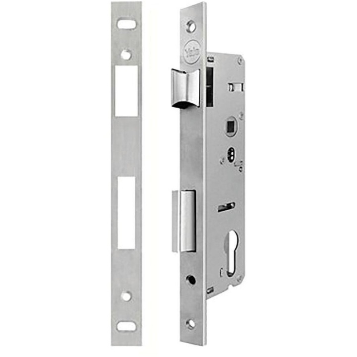 Incuietoare de siguranta YALE, ingusta, argintiu