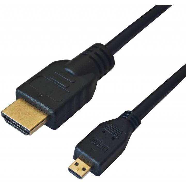Cablu HDMI la Micro HDMI Yenkee, 1.5m, 4K/60Hz, placat cu aur