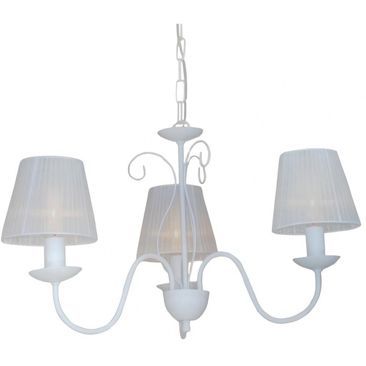 Lustra Bellota DUNE 1013-3P, 3 brate, alb, 77x3350cm