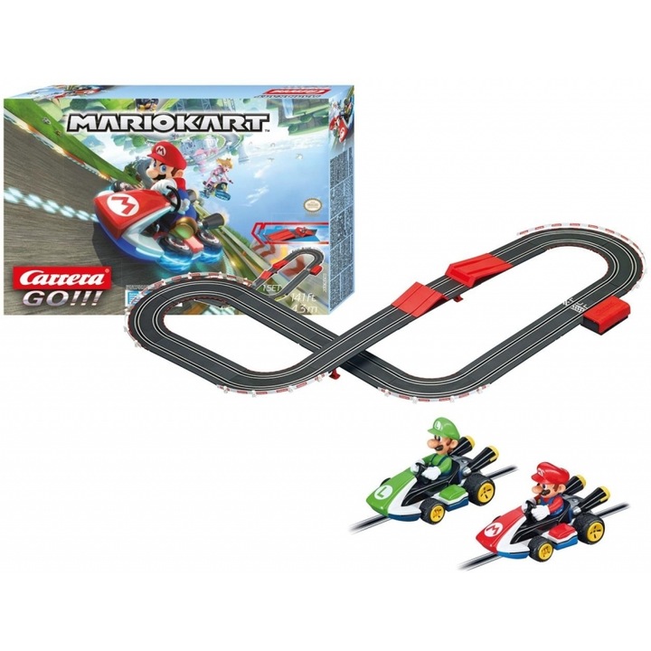 Set Carrera GO!!! Mario Kart 8, masinute, alimentare cu baterii