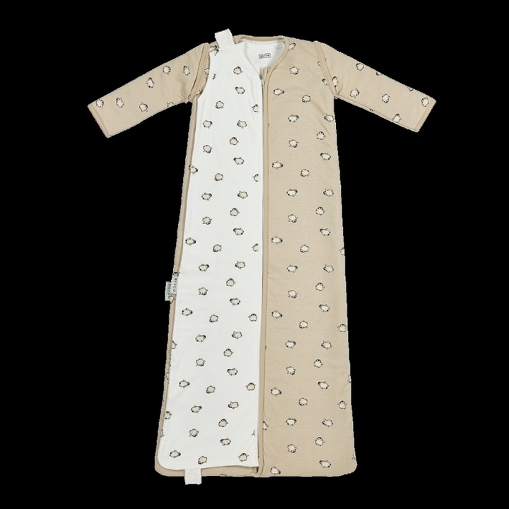 Sac de dormit bebe Meyco Ypnosakos 4 epoches Penguin, 6 menon, 3 eton, multicolor