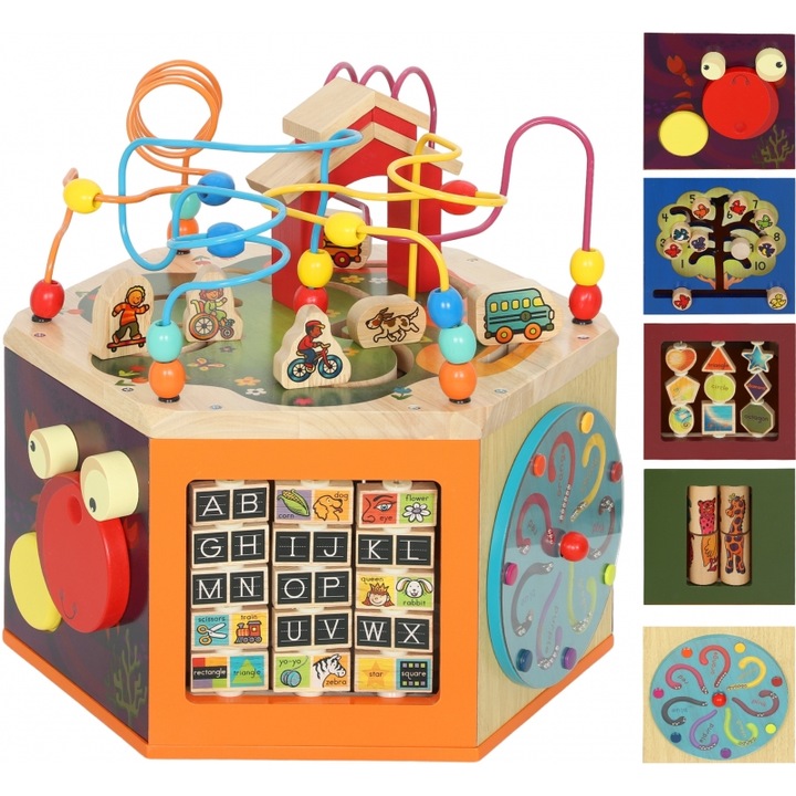 Joc educativ, labirint, 41,5x37,5x37,5cm, multicolor