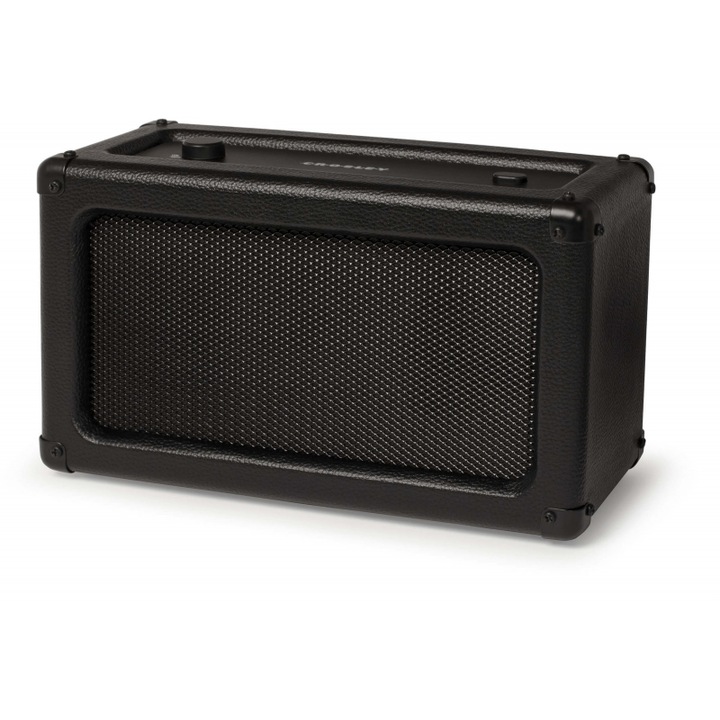 Boxa portabila Crosley Charlotte, Bluetooth, USB, 25x15x11cm, neagra