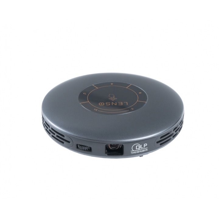 Videoproiector Lenso, 954x480p, 200lm, Wi-Fi, 32GB, negru