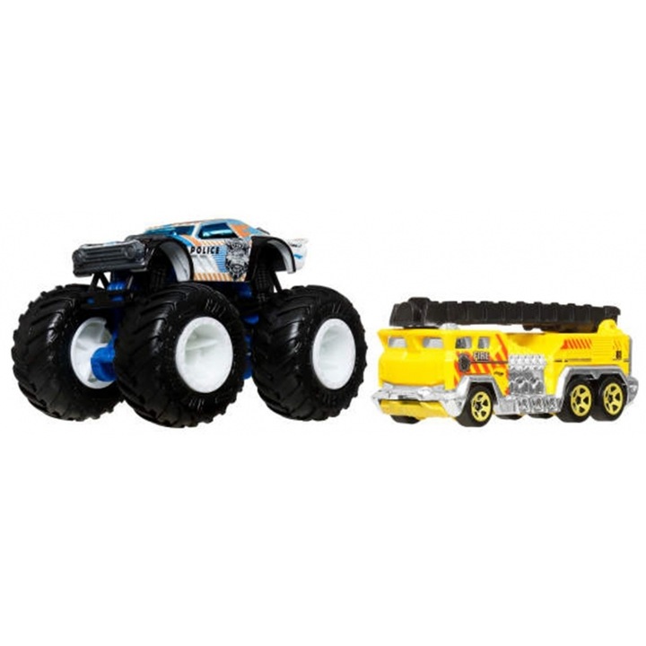 Set Masinute Hot Wheels, Night Shifter, 2 bucati, multicolor