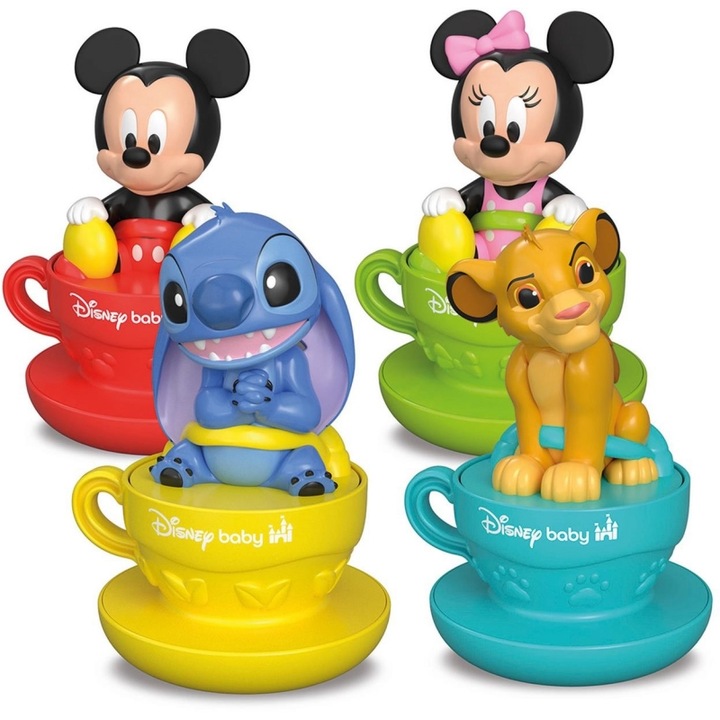 Jucarii interactive bebelusi, AS COMPANY, Set cesti de ceai Disney, multicolor