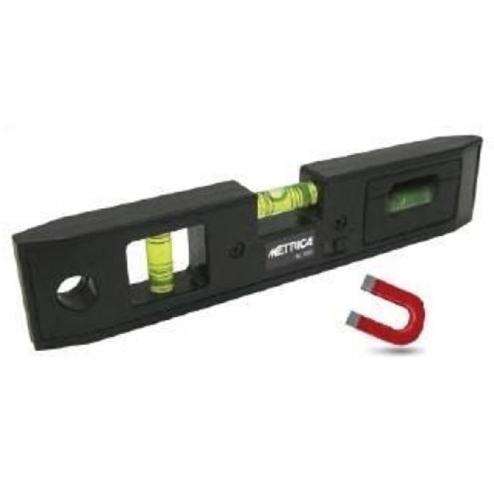 Unelte de masura Metrica, Alphadi plastiko, magnetiko, 3 matii, 20cm