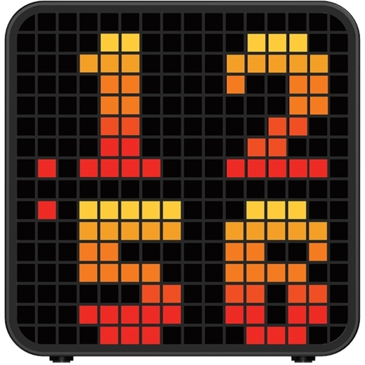 Ceas decorativ LIFE Epitrapezio cu LED RGB pixel art