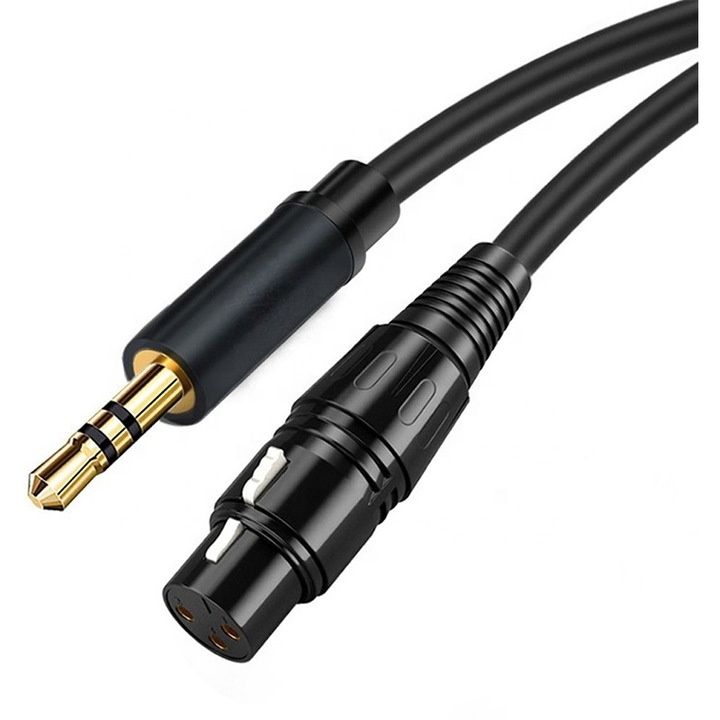 Cablu audio 3.5mm 3 poli - XLR feminin, Atc, 2m