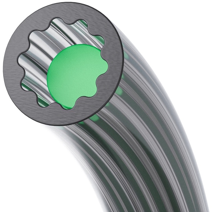 Tub PTFE cu rezistenta scazuta in forma de stea Creality 1m pentru imprimante FDM