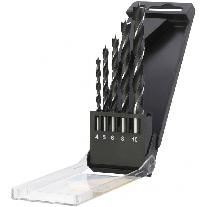 Seturi de burghie Trypani akidos 5 teme, 4-5-6-8-10mm