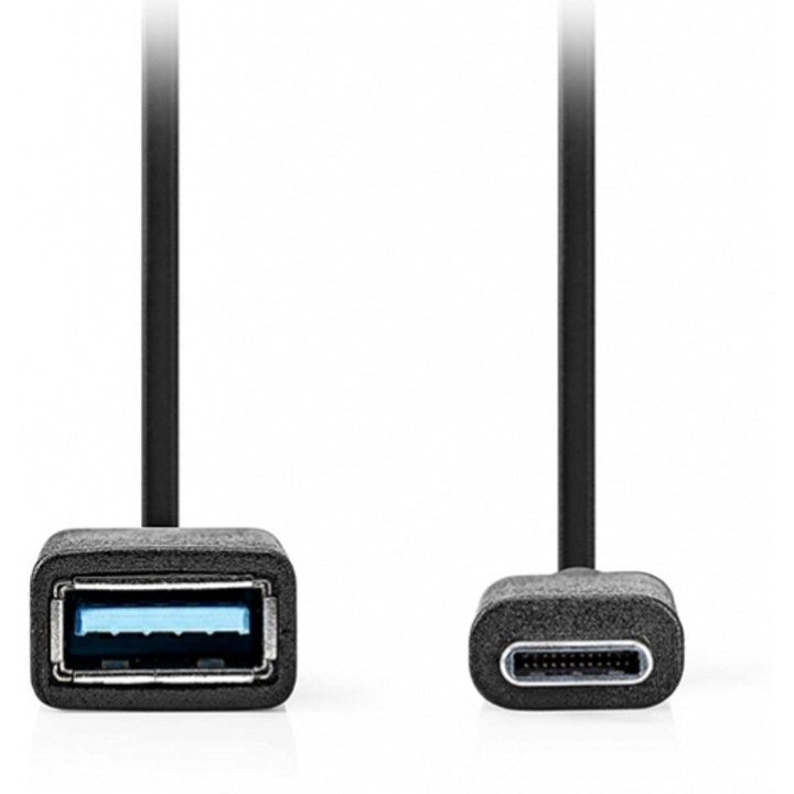 Cabluri de date telefoane, NEDIS, Kalodio OTG, USB 3.2 Gen 1x1 Type-C, 0.15m