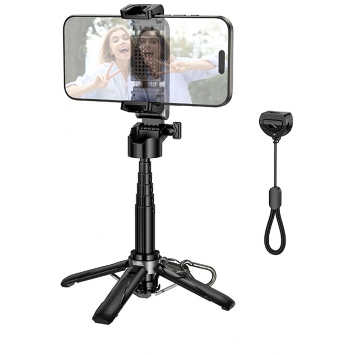 Selfie stick Hoco K27 Magic Mini, Bluetooth 5.2, 4.5"-7"