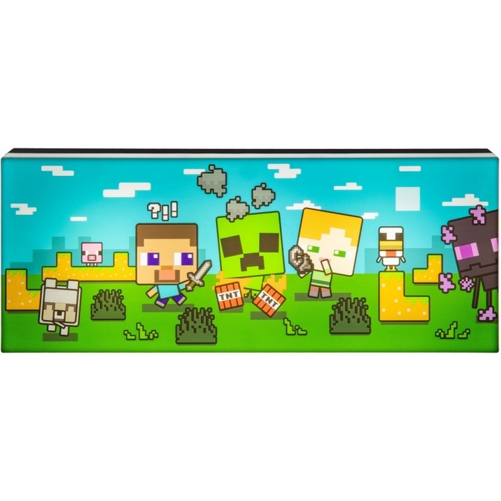 Lampa de veghe copii, Paladone, Minecraft - Character Light, 20x15cm