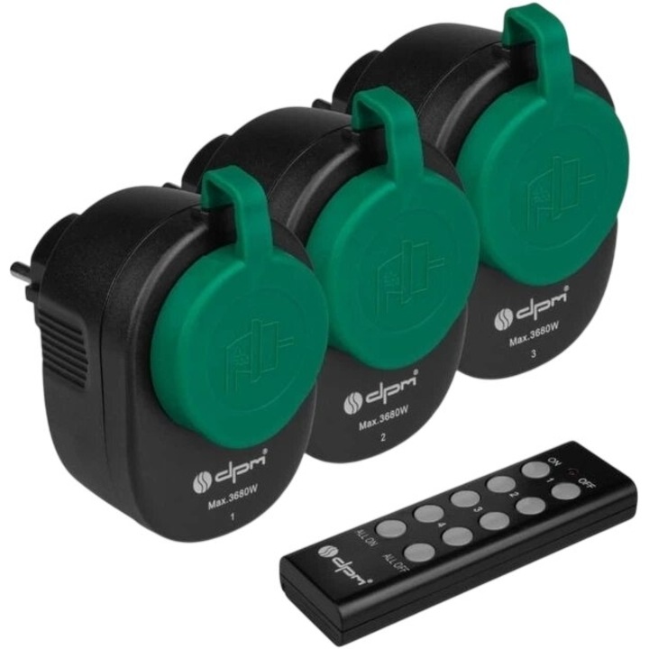 Prize electrice cu telecomanda IP44 3 teme, DPM DT44