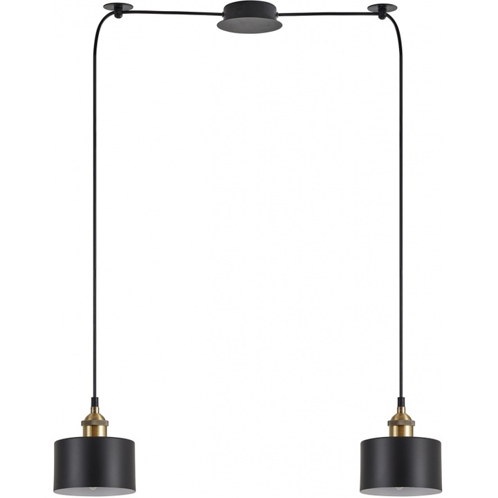 Lustra Bellota SE21-BR-10-BL2-MS1, metal negru, dimensiuni 77-8763